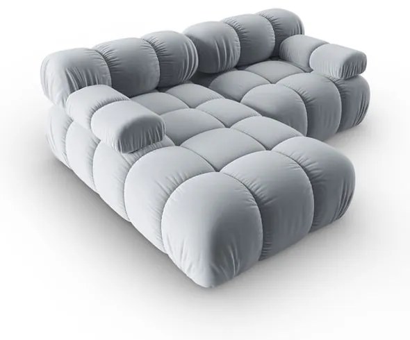 Jasnoniebieska aksamitna sofa 191 cm Bellis – Micadoni Home