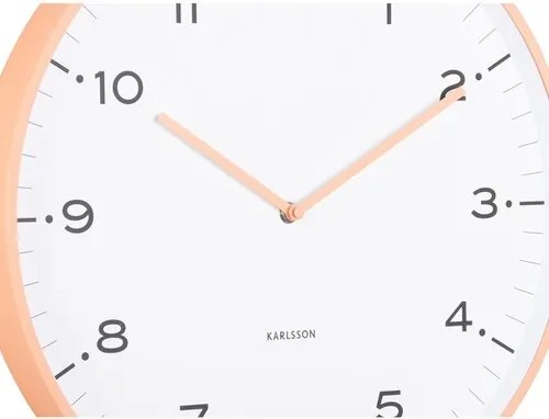 Karlsson 6011OR designerski zegar ścienny pomarańczowy, średnica 40 cm