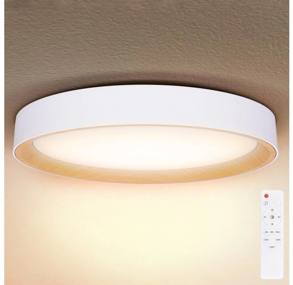 Brilagi - LED ściemnialna oprawa sufitowa LARIOS LED/72W/230V biała śr. 59 cm + pilot