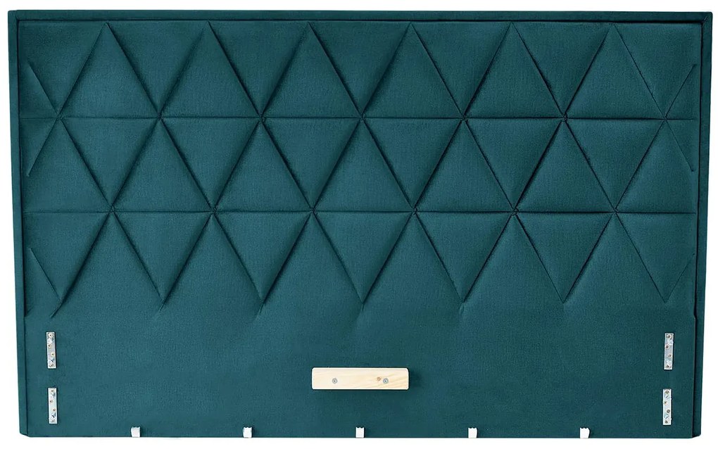 Ciemnozielony zagłówek pikowany do łóżka E4-F05
