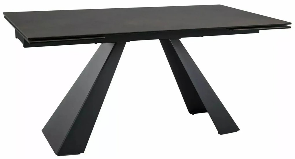 STÓŁ SALVADORE CERAMIC BRĄZ OSSIDO BRUNO/ CZARNY MAT (160-240)X90 SIGNAL