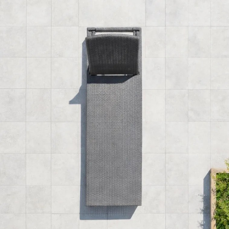 Leżak ogrodowy basenowy Aquaris SL-01 składany, kolor szary