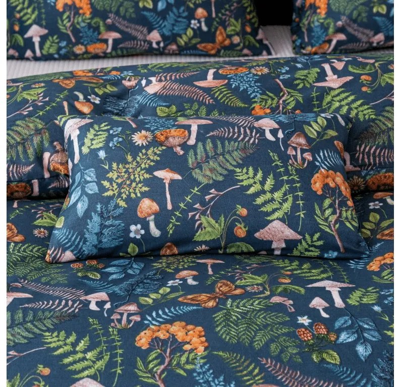 PrzytulneMieszkanie.pl PrzytulneMieszkanie.pl Pościel z mikrowłókna GRZYBY I ROŚLINY kolorowe Rozmiar pościeli: 2 szt 70 x 90 cm | 200 x 220 cm