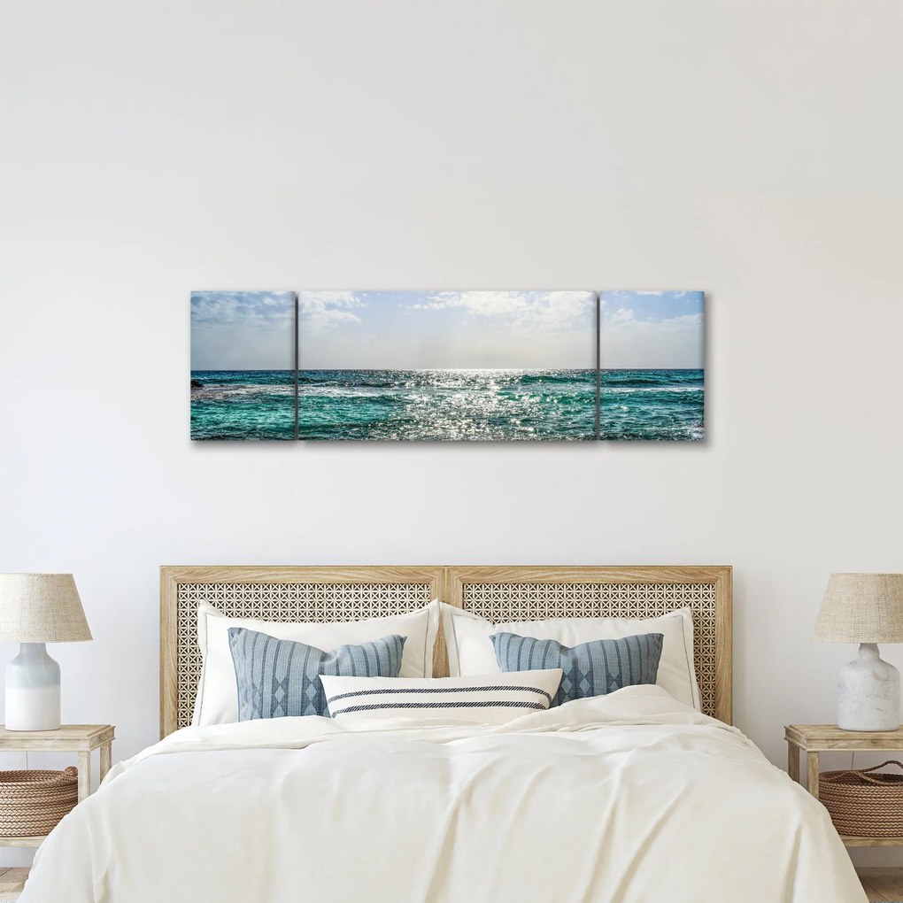Obraz powierzchni morza (170x50 cm)