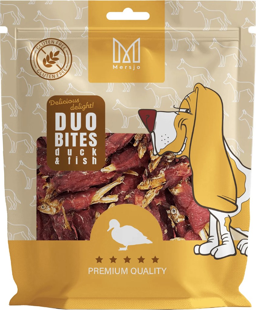 Przysmak dla psa Duo Smaków - Kaczka z Rybką Mersjo 300g