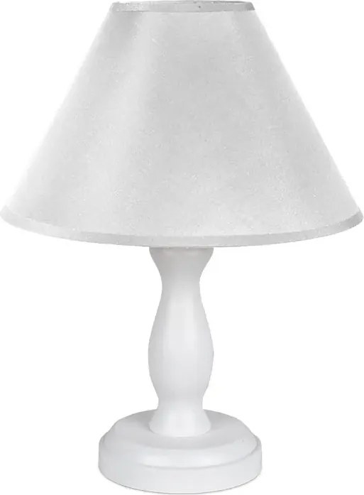 Biała lampka nocna dziecięca drewniana - S193 G6-H85