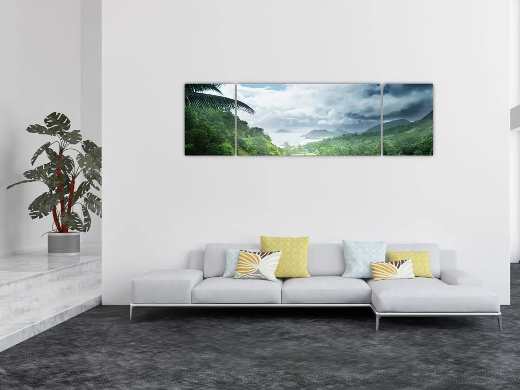 Obraz - Dżungla Seszeli (170x50 cm)
