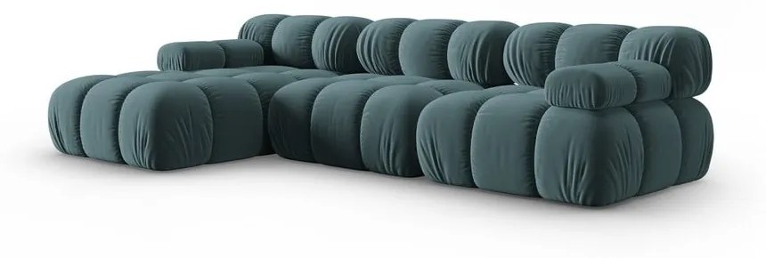 Morska aksamitna sofa 285 cm Bellis – Micadoni Home