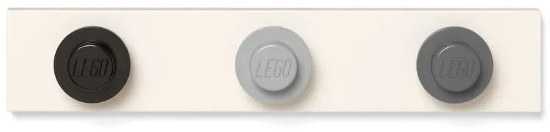 Wieszak ścienny w kolorze czarnym, szarym i ciemnoszarym LEGO®, 35x6,8 cm