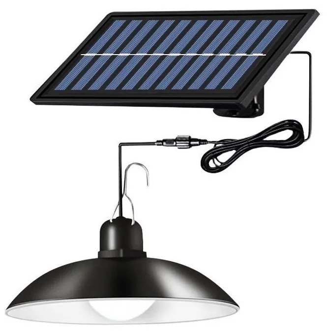 LED Ściemnialny solarny żyrandol na lince LED/1,8W/3,7V IP44 6500K 800 mAh +pilot