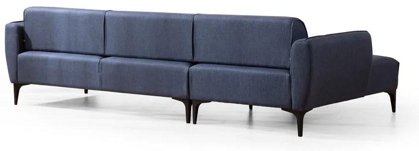 Niebieska sofa narożna Belissimo, lewy narożnik – Balcab Home