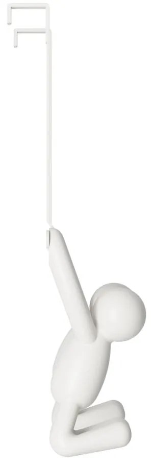 Biały plastikowy wieszak na drzwi 22 cm Buddy – Umbra