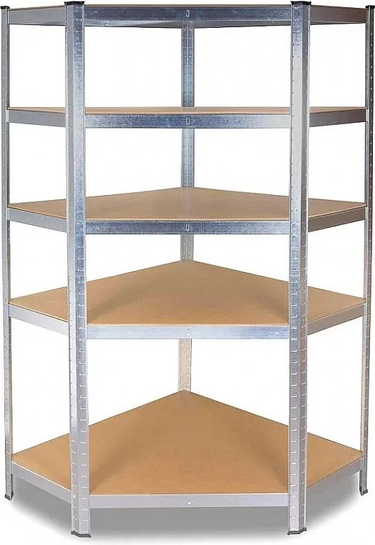 Regał Magazynowy GC9030 | Metalowe Półki | 90x30x180 cm | Narożny Montaż