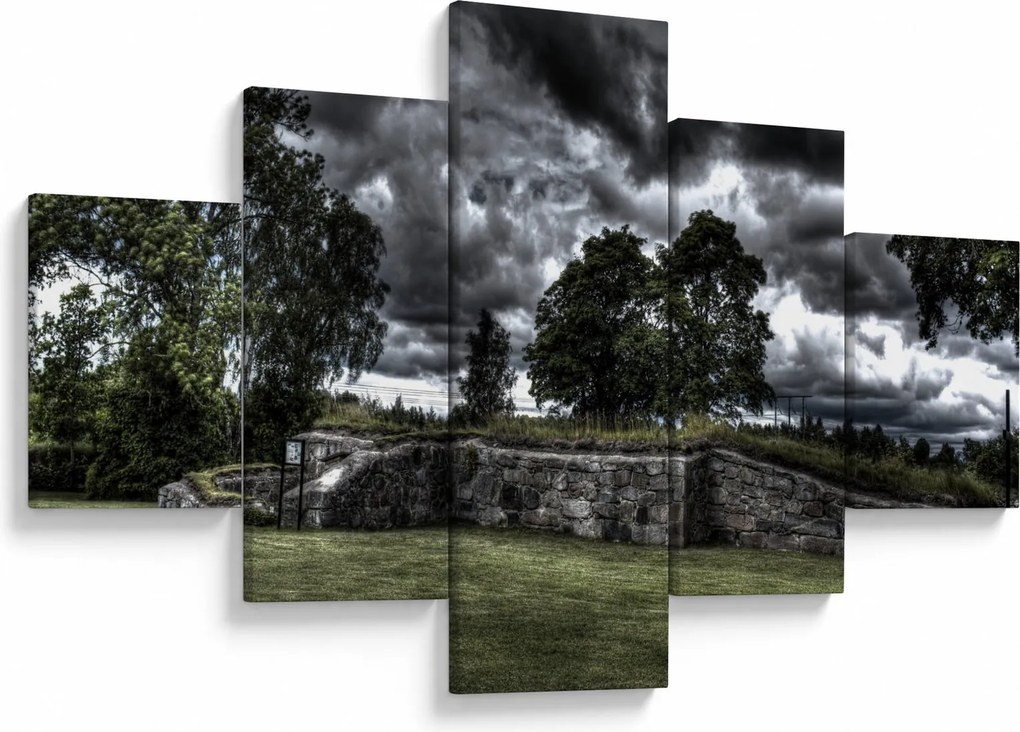 Obraz zachmurzonego nieba (125x70 cm)