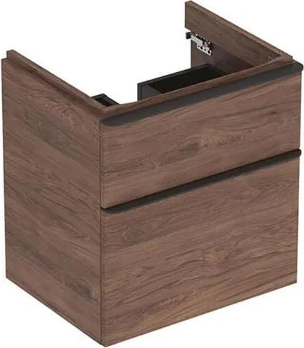 Geberit 500.352.JR.1 - Szafka łazienkowa pod umywalkę Smyle Square 61,7x58,4 cm orzech