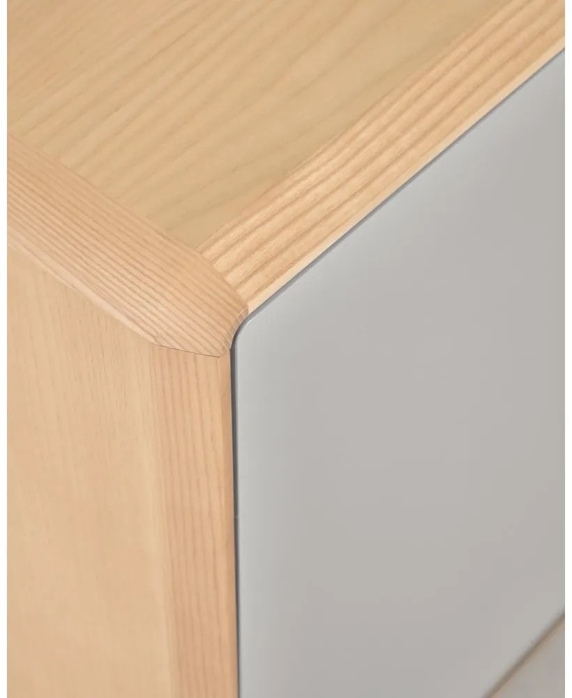 Szaro-naturalna szafka nocna Anielle – Kave Home