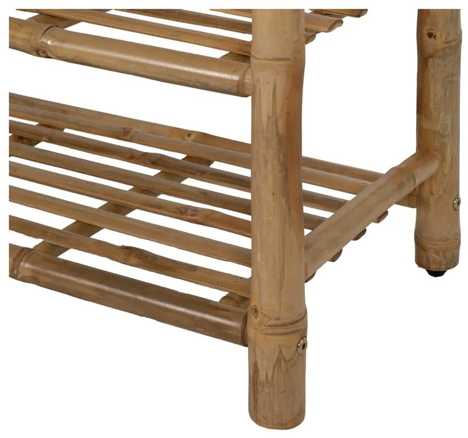 Bambusowy zestaw do przedpokoju w naturalnym kolorze 70x175x32 cm Manali – Ixia