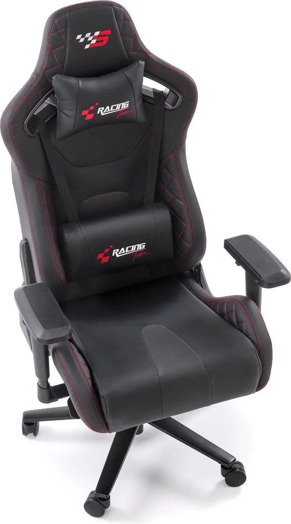 Czarny fotel gamingowy Chavez Halmar