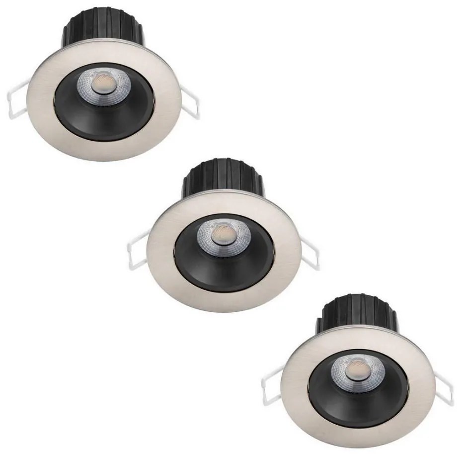 Philips - Zestaw 3x LED ściemnialne oświetlenie łazienkowe ABROSA LED/9W/230V IP