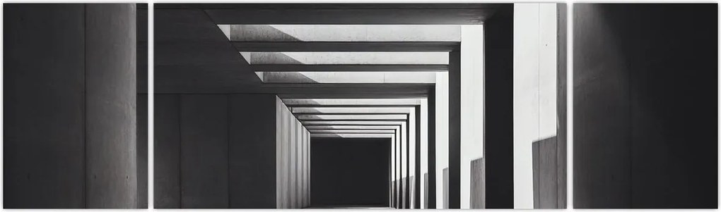 Obraz - Kwadratowy tunel (170x50 cm)