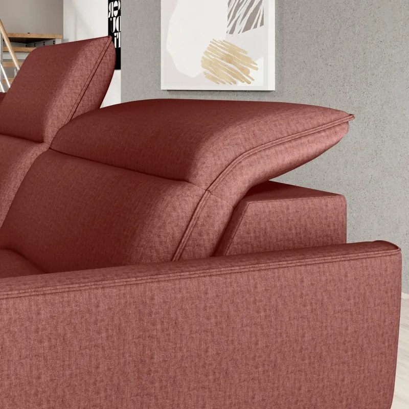 Narożnik MURILLO XL z elektryczną regulacją siedziska Lewostronny w tkaninie VOUGE 08 WERSAL