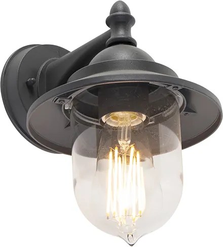 Romantyczna lampa ścienna zewnętrzna ciemnoszara - Oxford