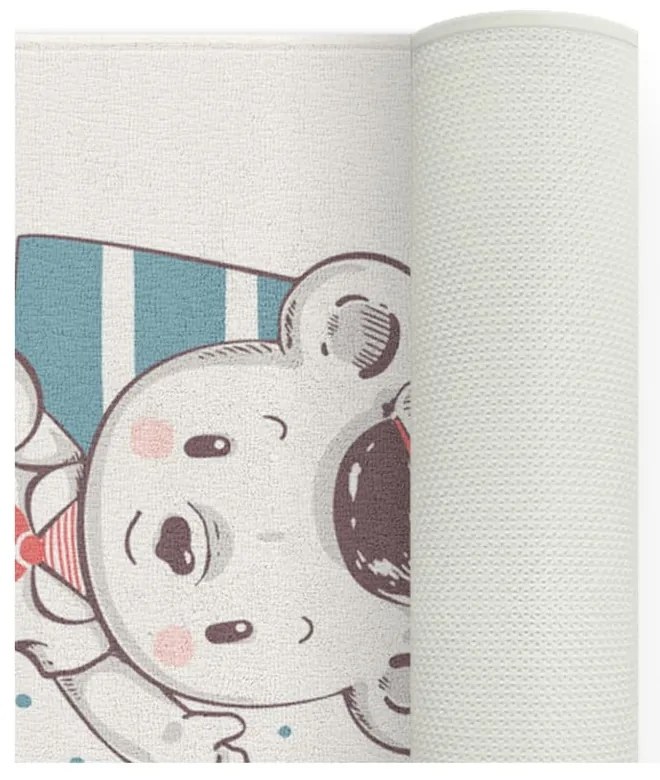 Biały dywan dziecięcy 80x140 cm Teddy Sailor – Oyo Concept