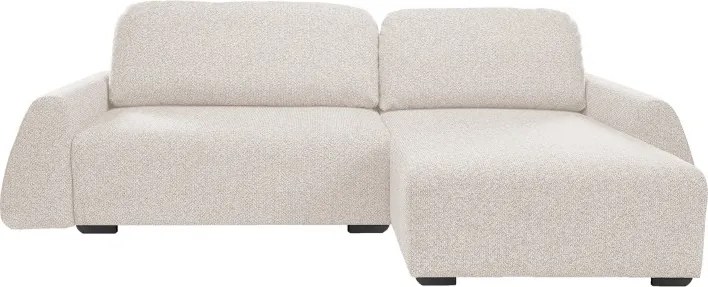 Narożnik ALMI Prawostronny z funkcją spania, wolnostojący tkanina EXCITE ME 02 Beżowy