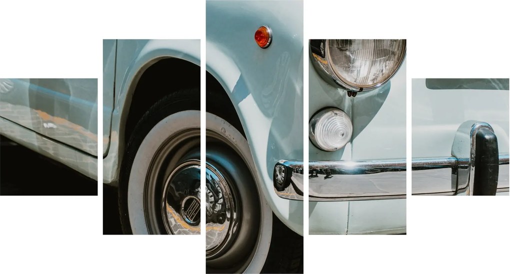 Obraz - Fiat retro samochód (125x70 cm)
