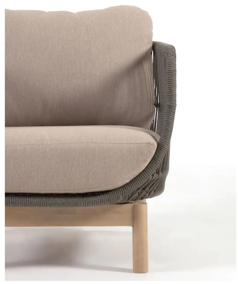 Fotel ogrodowy w kolorze khaki Kave Home Catalina