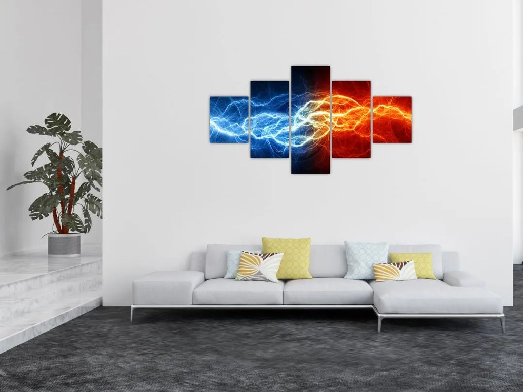 Obraz napięcia elektrycznego (125x70 cm)