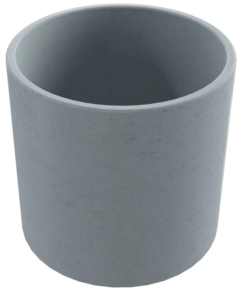 Umywalka betonowa nablatowa okrągła bez otworu na baterię 41 x 40 cm BENE | różne kolory : Kolor - Ciemny szary