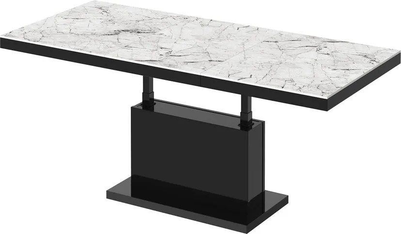 Nowoczesny ławostół Matera Max Hubertus marmur połysk