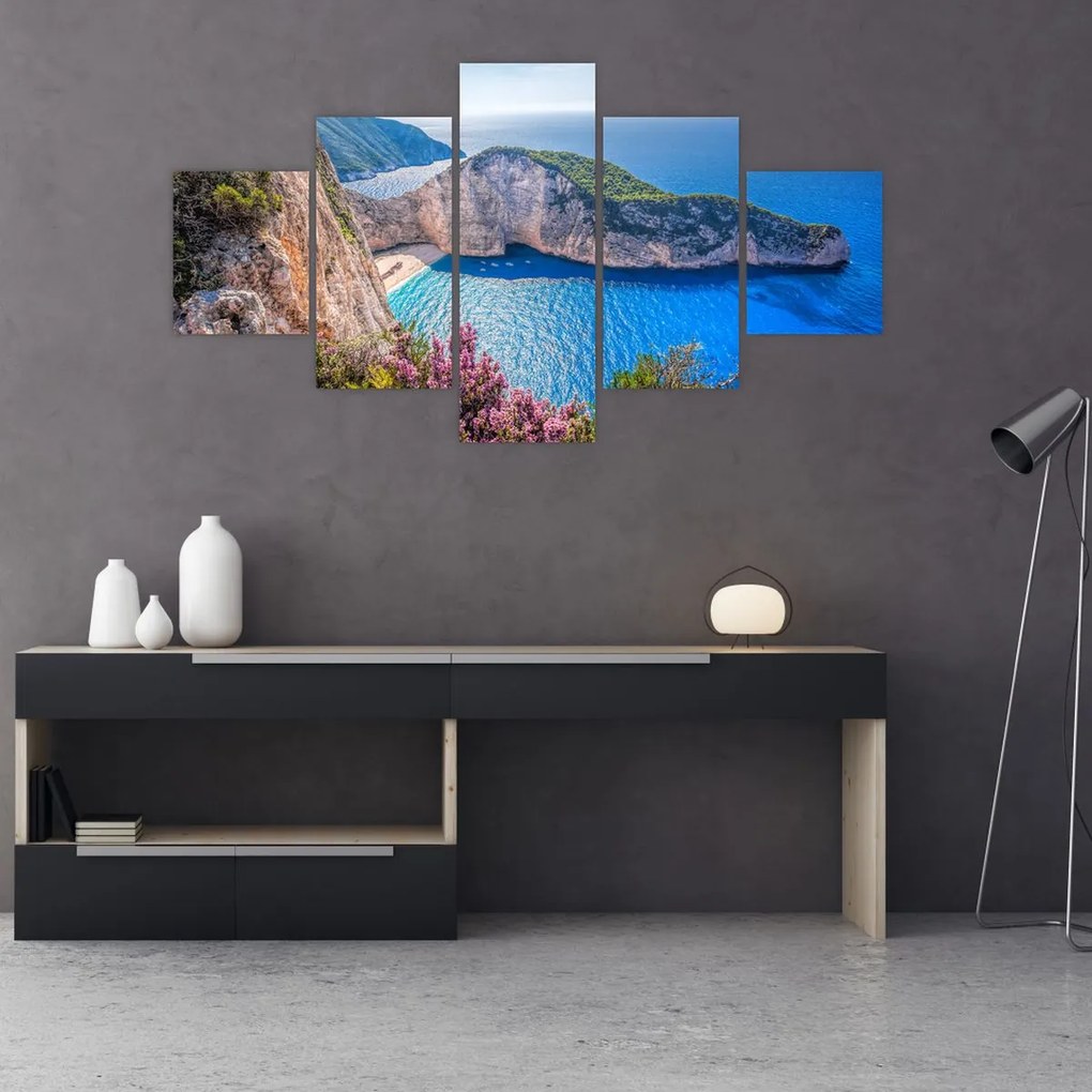 Obraz - Plaża Navagio, Grecja (125x70 cm)