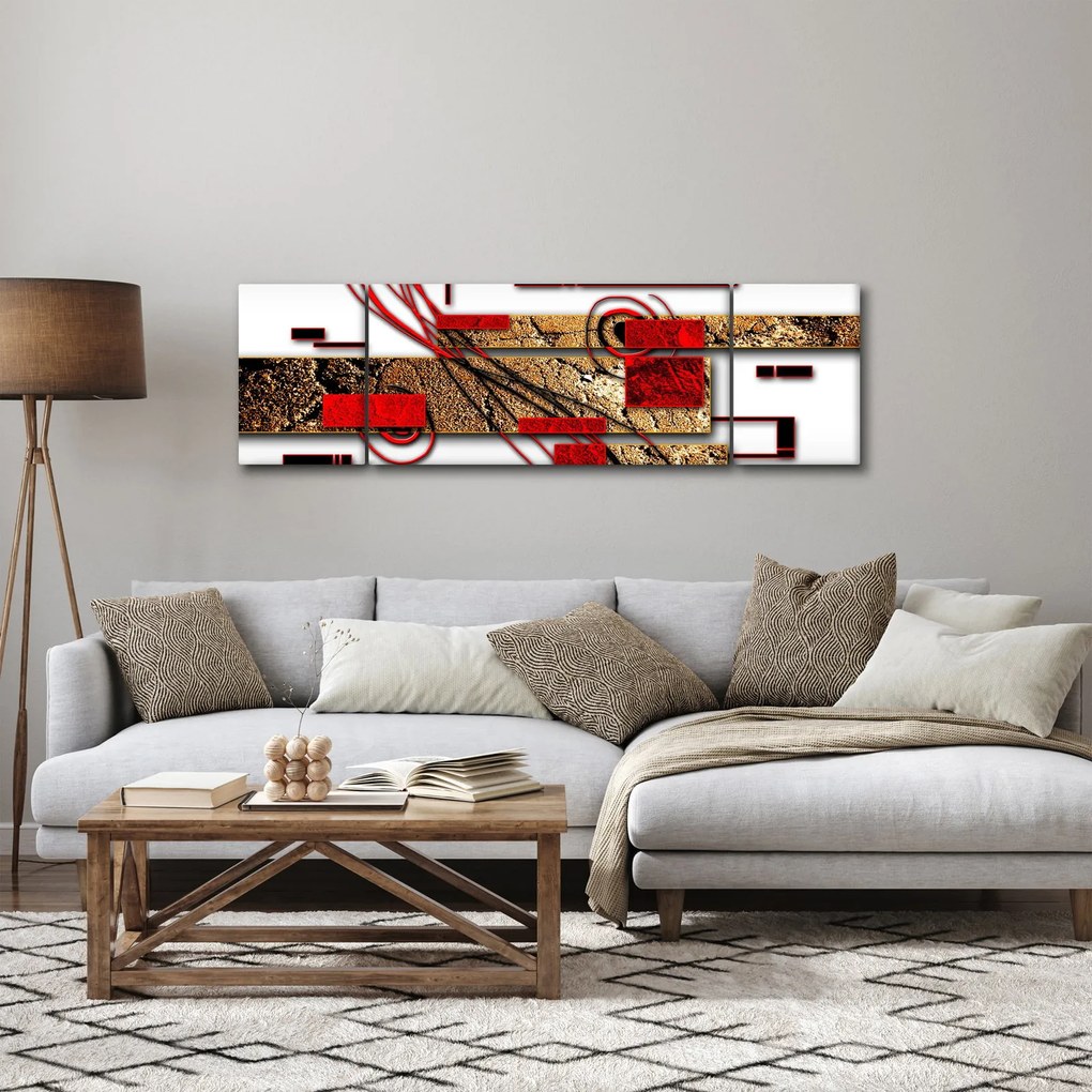 Obraz abstrakcji (170x50 cm)