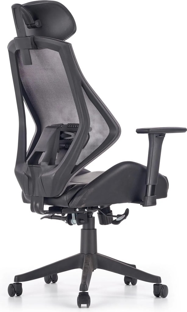 Ergonomiczny fotel obrotowy Hasel, zgodny z normą BHP