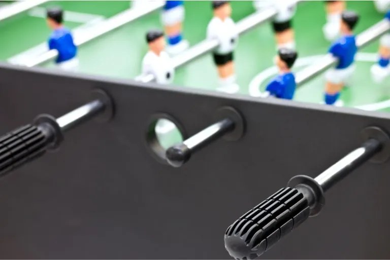 Piłkarzyki stół piłkarski składany 121 x 101 x 79cm BELFAST czarne