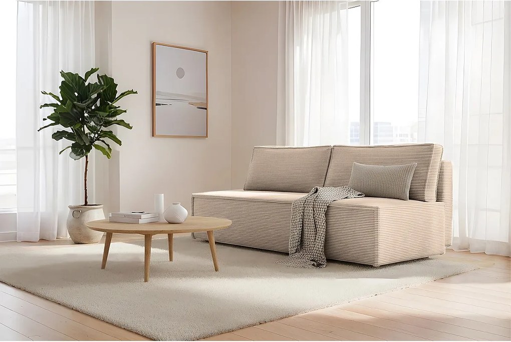 Sofa Kanapa LUNA z funkcją spania kolor cappuccino