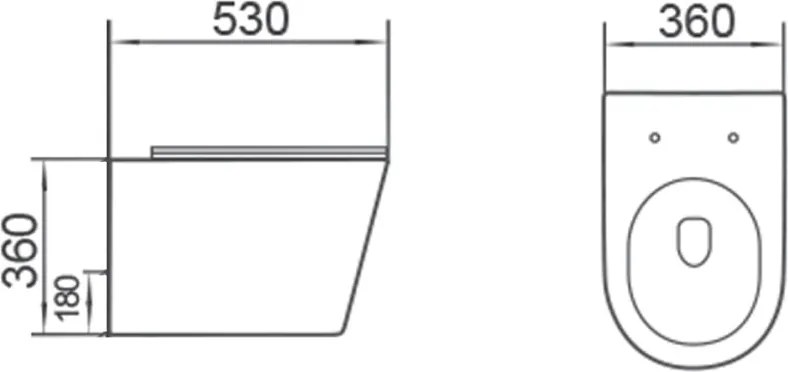 Mexen Rico 2.0 miska wc Rimless Tornado z deską wolnoopadającą slim, duroplast, biała połysk - 3072L4000T