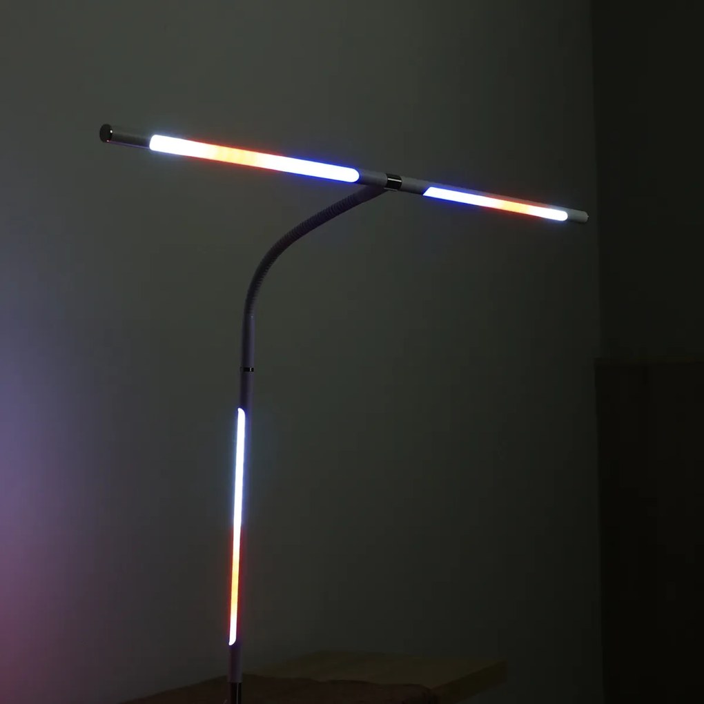 Lampa LED na biurko NOX z efektami RGBW, podstawa, pilot zdalnego sterowania