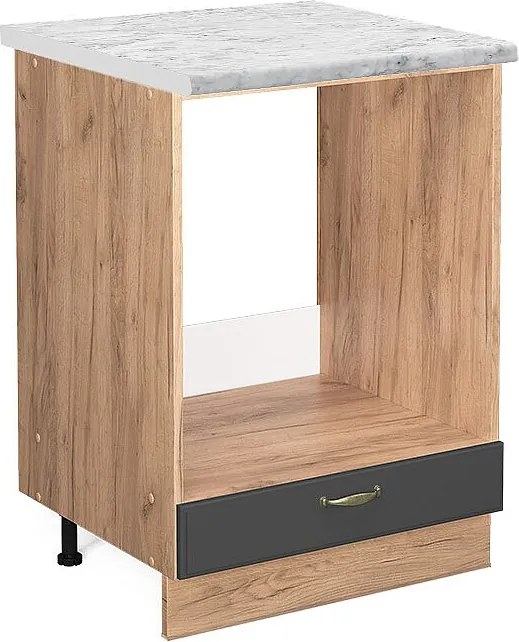 Szafka kuchenna antracytowo-złoty 60x60x82 fame-line