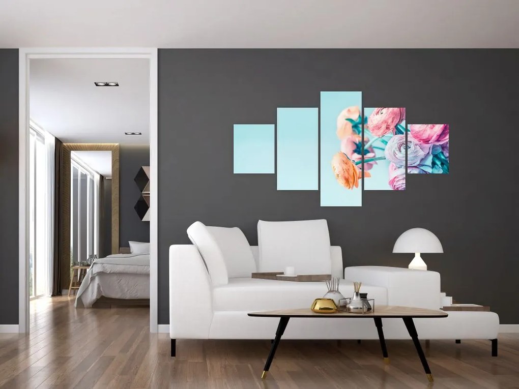 Obraz - Kwiaty w wazonie (125x70 cm)