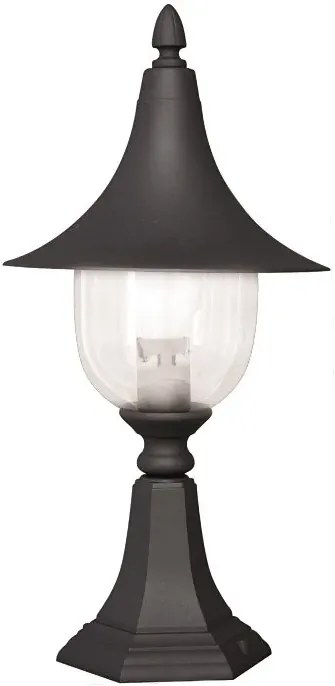 Czarna niska lampa ogrodowa klasyczna - S315 P5-P61