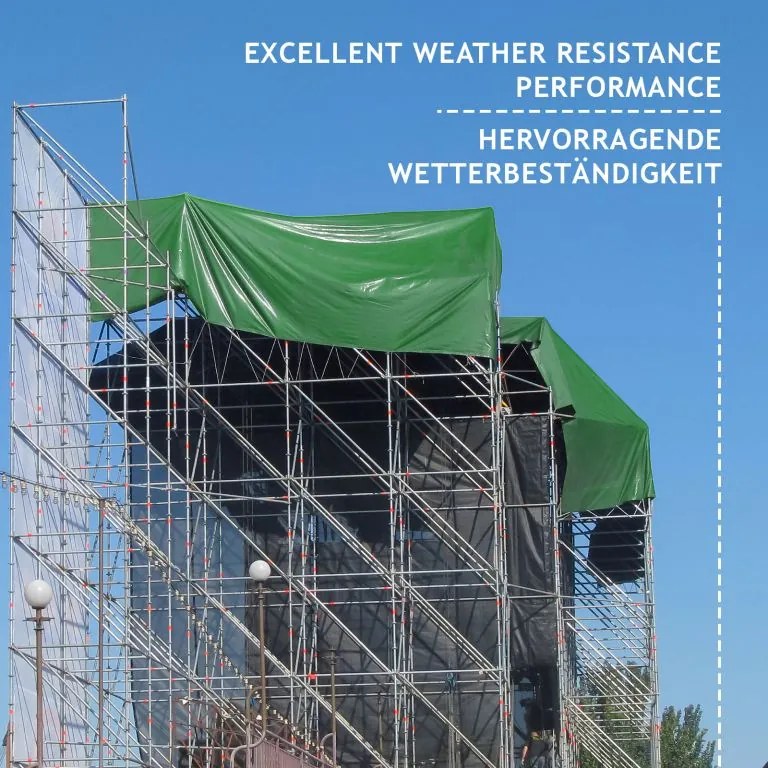 Plandeka JAGO 650 g/m², aluminiowe oczka, zielona, 3x6 m