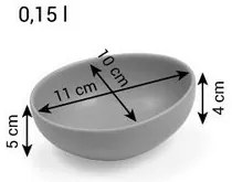 Tescoma Miska FANCY HOME Stones, 11 cm, biała
