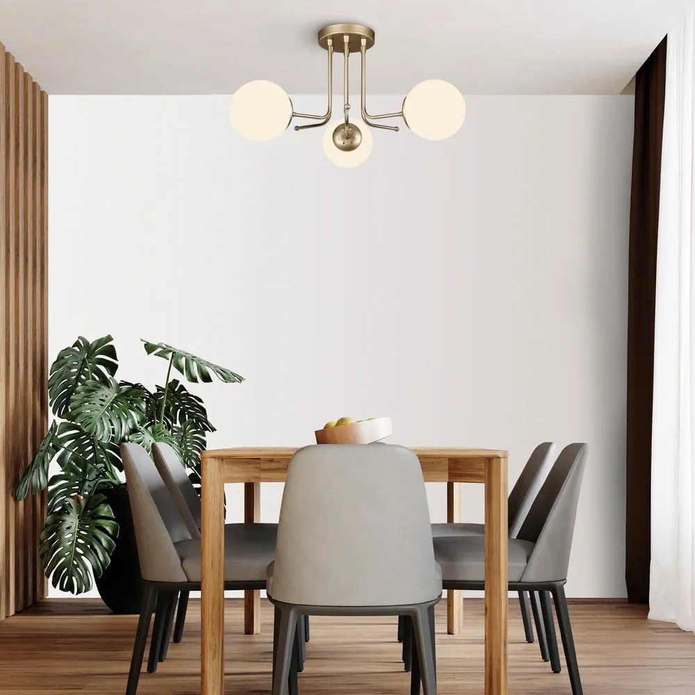 Lampa sufitowa w kolorze złota Squid Lighting Star, wys. 34 cm