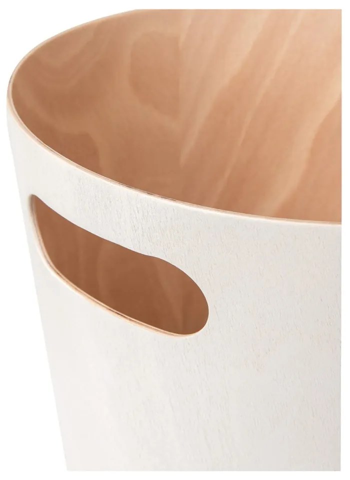 Beżowy biurowy kosz na śmieci 7,5 l Woodrow – Umbra