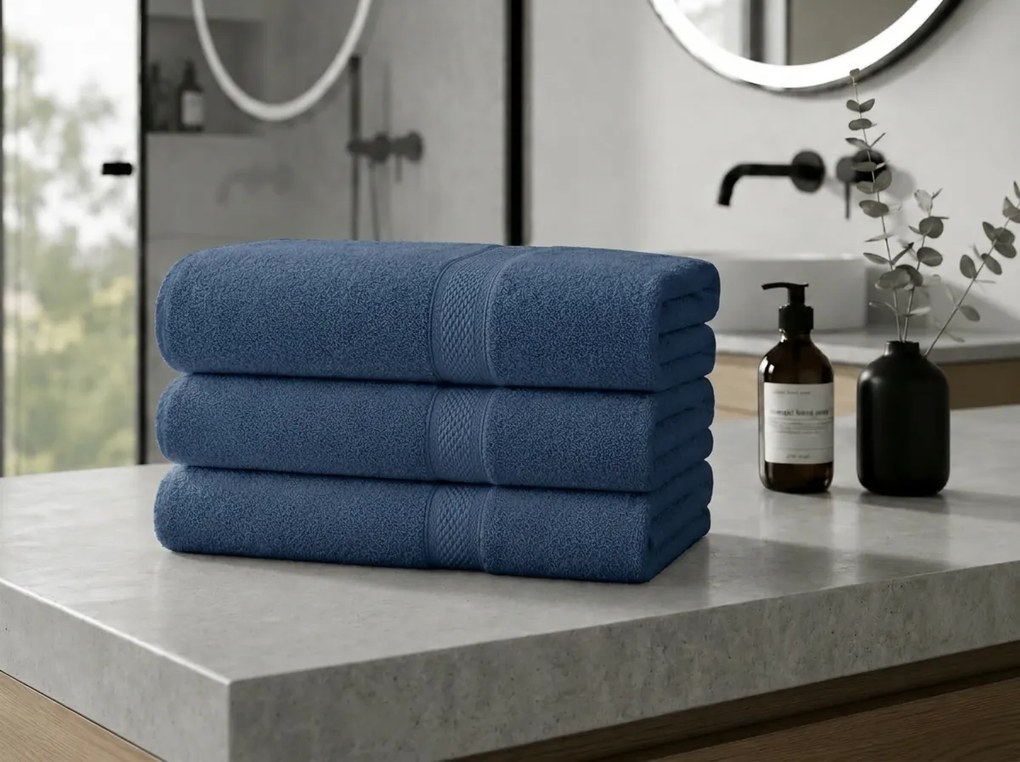 Ręcznik CLARYSSE ELEGANCE 60x110 cm ciemnoniebieski, 100% bawełna