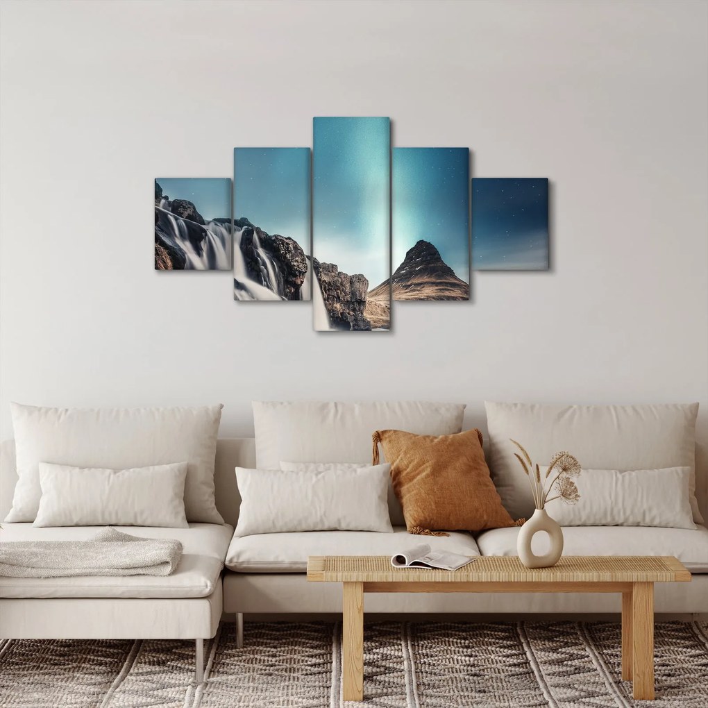Obraz wodospadów (125x70 cm)