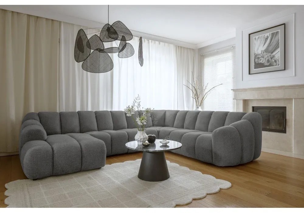 Szary narożnik (prawostronny/w kształcie litery U) Shell – Miuform